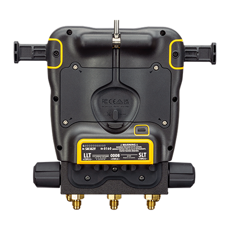 Suporte de válvulas Fieldpiece SM382V com vacuómetro integrado