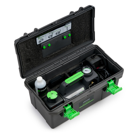 Set pompa bistadio 2F2BRK, valigetta, convertitore, adattatori Makita e Bosch