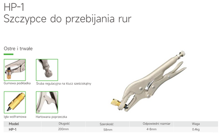 Klešče za evakuacijo Wipcool HP-1