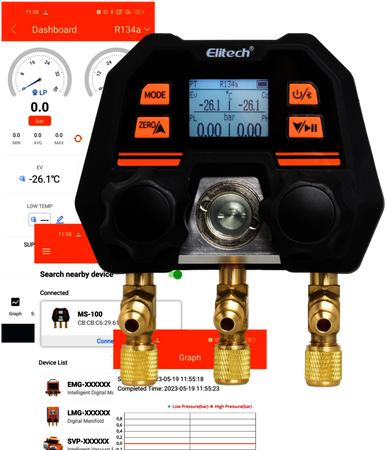 Manometry elektroniczne Elitech MS-100