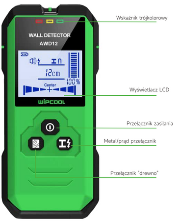Wipcool AWD12 kabeldetektor