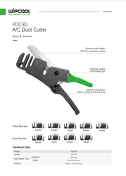 Obcinarka do koryt Wipcool PDC90